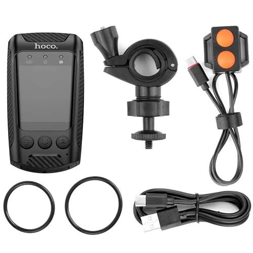 Hoco DV104 Cámara 4K con pantalla y luz LED para Bicicleta o Moto
