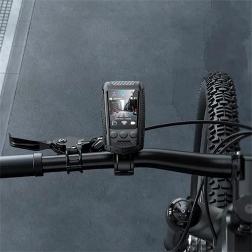 Hoco DV104 Cámara 4K con pantalla y luz LED para Bicicleta o Moto