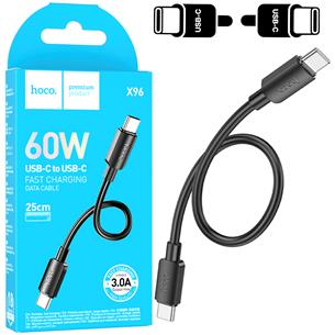 Cable USB-C a USB-C 0.25 metros 60w Hoco X96 Negro 2