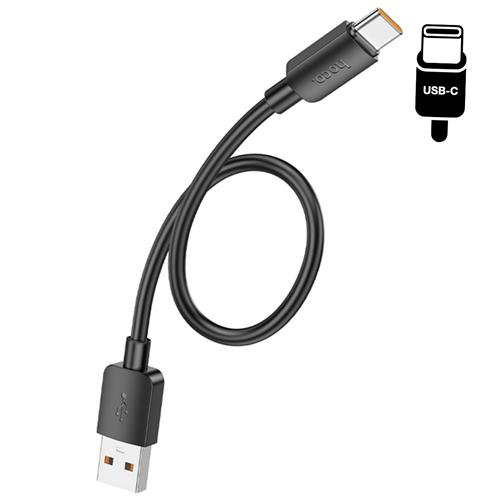 Cable USB-A to USB-C 0.25 metros 100w Hoco X96 Negro