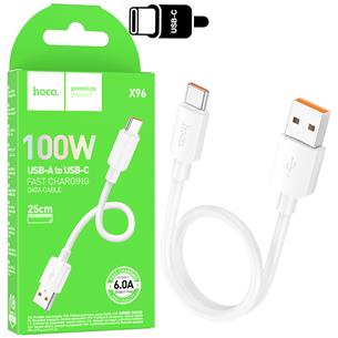 Cable USB- A To USB-C 0.25 metros 100w Hoco X96 Blanco 2