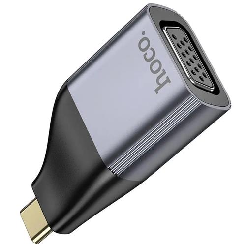 Adaptador USB-C a VGA Hoco UA34 Gris Metal