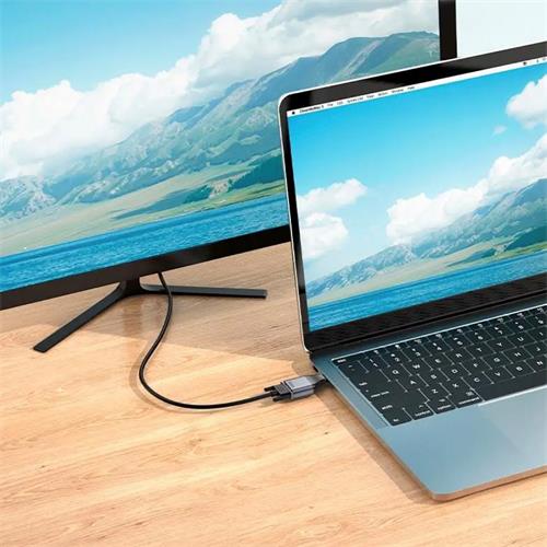 Adaptador USB-C a VGA Hoco UA34 Gris Metal