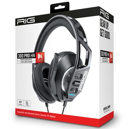 RIG 300 PRO HN Auricular Gaming para Nintendo Switch Negro