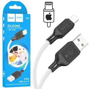 Hoco X90 Cable Cool Silicone Lightning White 2