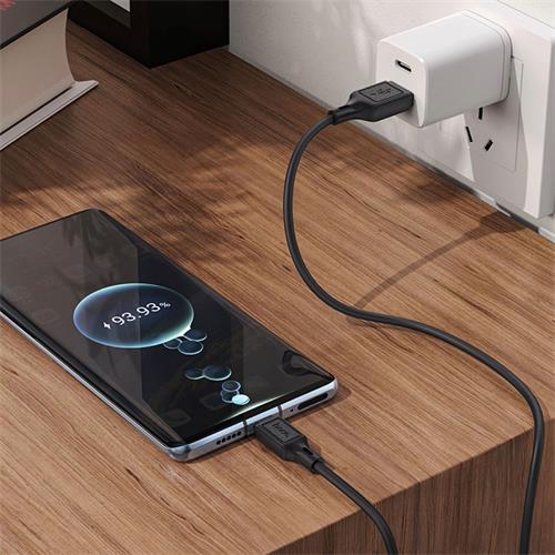 Hoco X90 Cable Cool Silicone Type-C Black