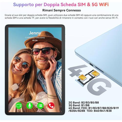 Blackview Tab 60 Pro 10.1" 4GB+8GB 128GB  4G LTE Volcano Gray