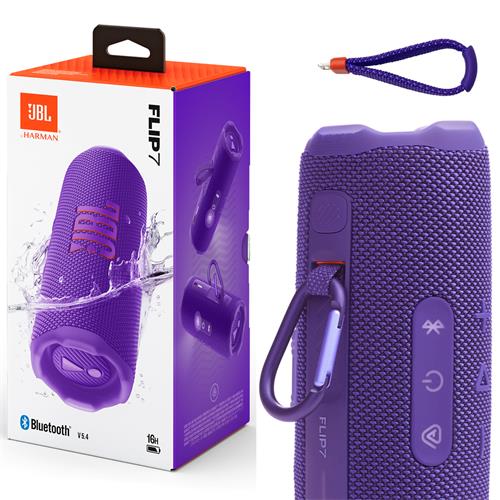 Jbl Flip 7 Altavoz Bluetooth portátil IP68 con Auracast Purple