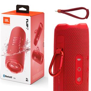 Jbl Flip 7 Altavoz Bluetooth portátil IP68 con Auracast Rojo 2