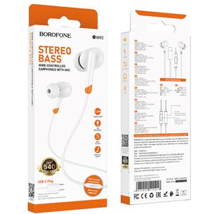 Borofone BM92 Auriculares con Micrófono y Conexión USB-C Blanco 2