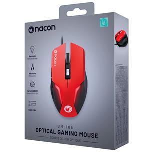 Nacon Raton Gaming con sensor de 800 a 2400 PPP Rojo (PCGM-105RED) 2
