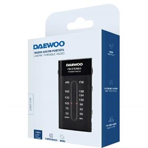 Daewoo DW1109 Radio Compacta AM/FM Incluye Auriculares Negro 2