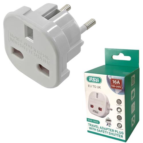 IP5di Adaptador de Viaje Reino Unido a Europa