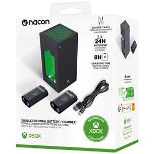 Nacon Pack Cargador y Dos Baterias Externas para Mandos XBOX 2