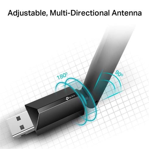 Tp-Link Adaptador Red AC600 Doble Banda USB 2.0 (Archer T2U Plus)