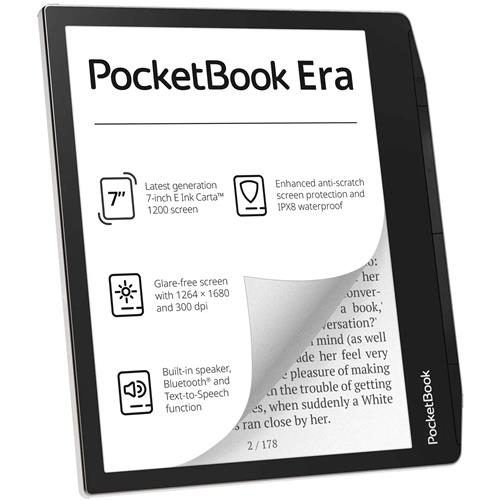 Pocketbook Era 7" Bluetooth16GB SmartLight Altavoz  Plata