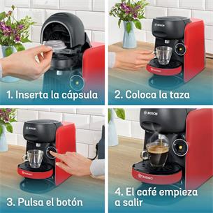 Bosch TAS16B3 Cafetera Tassimo Finesse Multibebida Roja 2