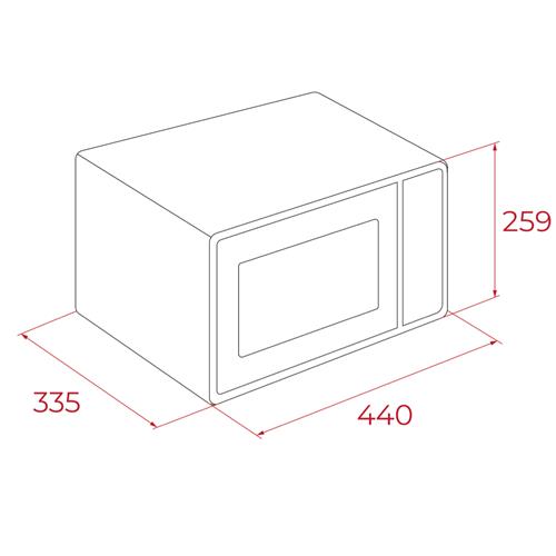 Teka MW FS20 G BK 20L Microondas Negro