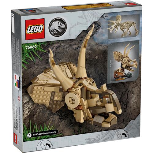LEGO 76969 Fósiles de Dinosaurio: Cráneo de Triceratops
