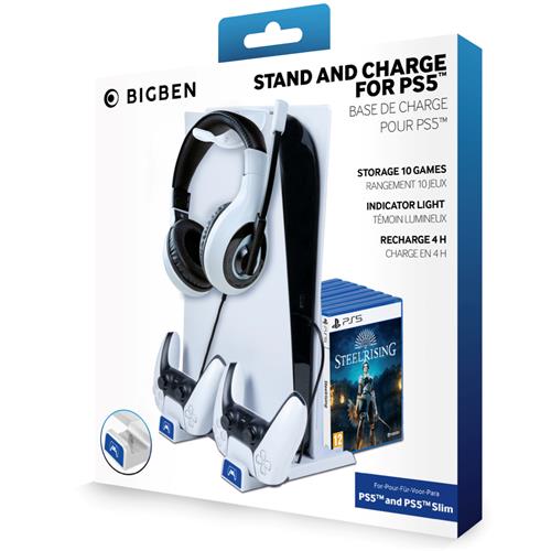 Nacon Soporte con cargador para mandos Playstation 5 (PS5SCHARGESTAND)
