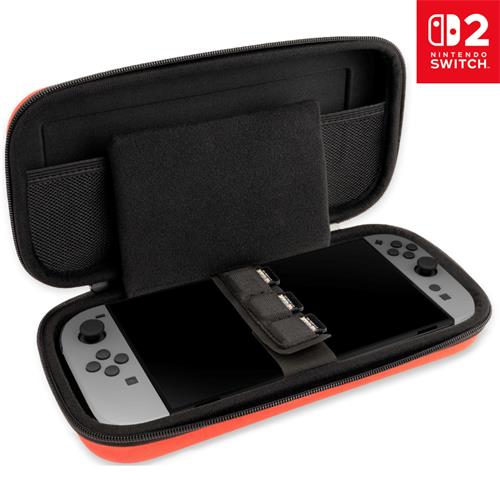 Nacon Funda Pouch Rígida para Nintendo Switch 2 Rojo (SWITCHNEWPOUCHLRED)