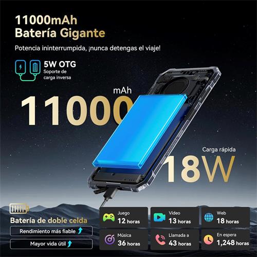 Blackview BV6200 Plus 6.56" 8+16GB 256GB Rugerizado