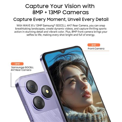 Blackview Wave 8 6.56" 4+8GB 256GB Ink Black