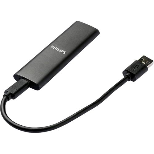 Disco SSD Externo Philips 250GB USB-C/USB 3.0 540MB Ultra Slim Gris