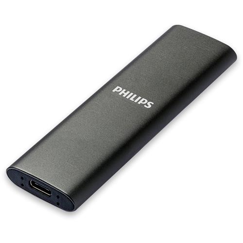 Disco SSD Externo Philips 250GB USB-C/USB 3.0 540MB Ultra Slim Gris