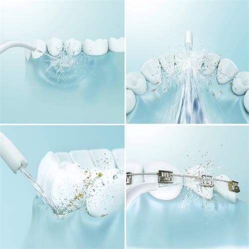 Panasonic EW-DJ27-V303 Irrigador Bucal Portátil con 3 Cabezales