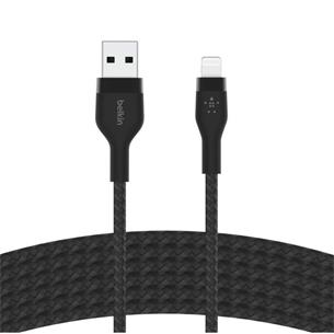 Cable USB -A a Lightning 3 Metros Belkin Trenzado Negro (CAA010DS3MBK) 2