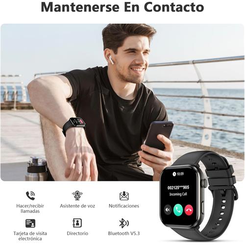 Blackview R60 Smartwatch  1.96" Amoled con llamadas Bluetooth Negro