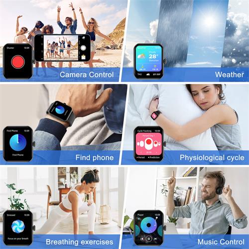 Blackview R50 Smartwatch 1.87" con llamadas Bluetooth Rojo Claret