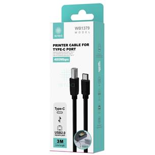 Cable de Impresora USB 3 Metros Ikrea WB1379