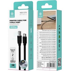 Cable de Impresora USB 3 Metros Ikrea WB1379 2