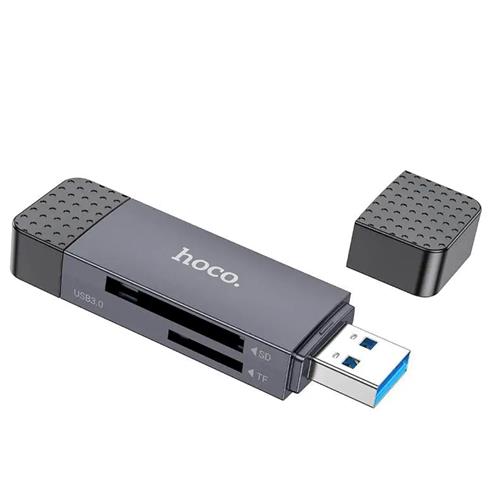 Lector Hoco HB45 Spirit para SD y Micro SD con conexión USB y USB-C 2.0