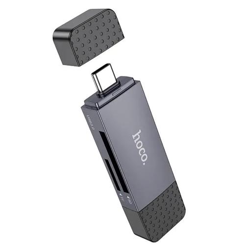 Lector Hoco HB45 Spirit para SD y Micro SD con conexión USB y USB-C 2.0
