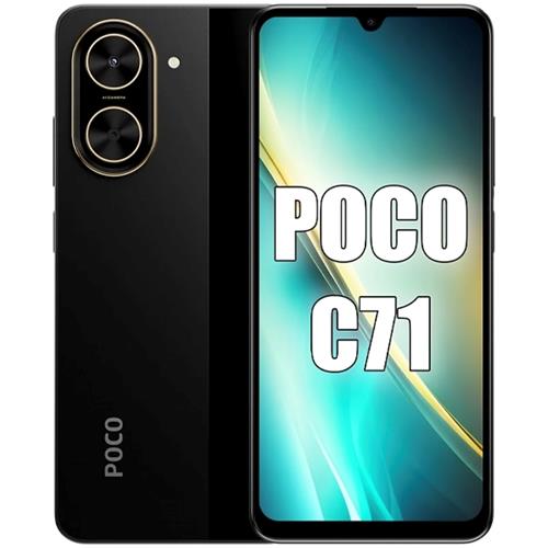 Xiaomi Poco C71 6.88" 4GB 128GB 32Mp (Incl. Cargador) Negro