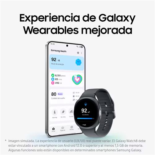 Samsung Galaxy Watch 8 44mm 4G LTE Grafito (SM-L335)