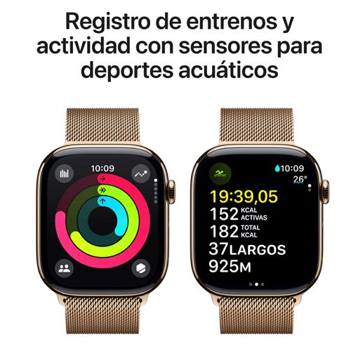 Apple Watch Serie 10 GPS+ Celullar 46mm Gold Titanium (MC7T4QL/A)