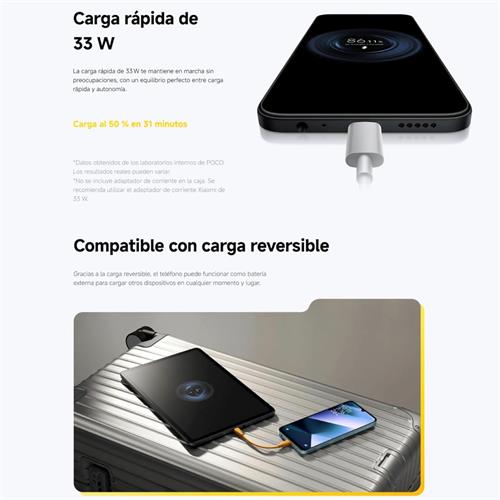 Xiaomi Poco C85 6,9" 8GB 256GB 50Mpx 6.000mah 33W Negro