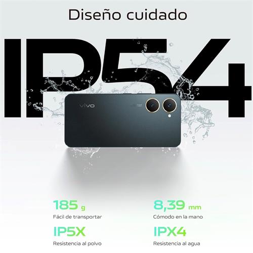 Vivo Y03 6.56" 4GB 128GB 5.000mah IP54 Space Black