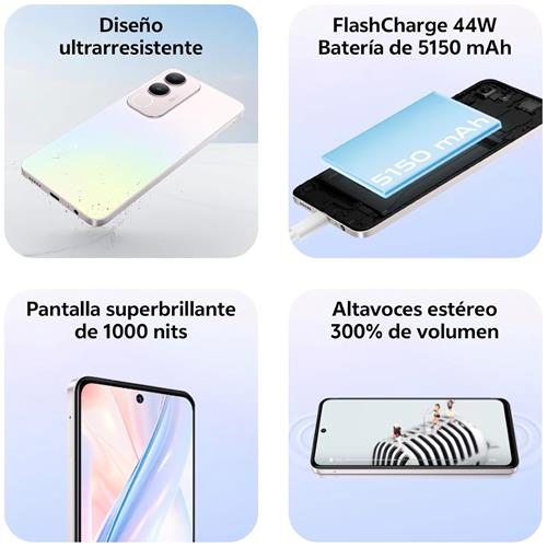 Vivo Y19S 6.68" 6GB 128GB 50Mpx NFC 44W Pearl Silver