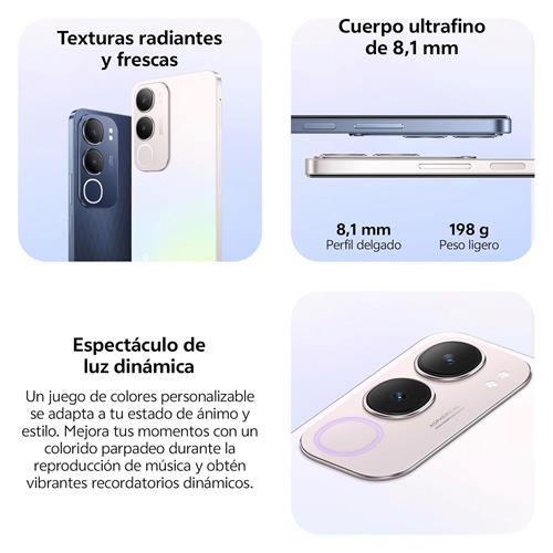 Vivo Y19S 6.68" 6GB 128GB 50Mpx NFC 44W Pearl Silver