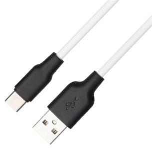 Cable USB a USB-C 1 metro Hoco X21 Ultra Resistente Blanco 2