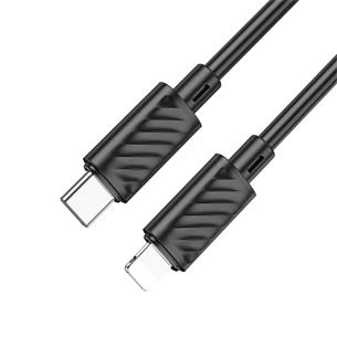 Cable USB-C a LIGHTNING 20W 1 metro 3 amp Hoco X88 Negro 2