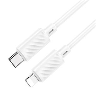 Cable USB-C a LIGHTNING 20W 1 metro 3 amp Hoco X88 Blanco 2