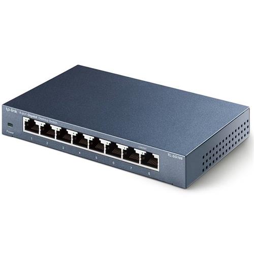 Tp-Link Switch 8 Puertos 10/100/1000 (Tl-Sg108)