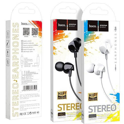 Hoco M60 Perfect Sound Universal Earphones con Micro Blanco