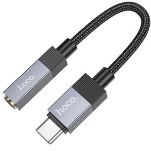 Hoco UPA32C Adaptador USB-C a Jack 3.5mm Negro 2